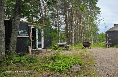 Mohawk Cabin | Container Conversion at the property of the Historic Ahmeek Copper Mine!!