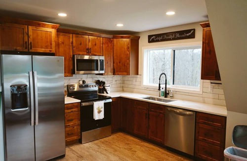Flat Rock Cabin | The Coop: NEW A-frame w/Hot Tub + Fire Pit + Loft. Pet Friendly!