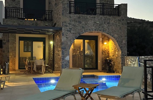 Mavrikiano Villa | Villa Mavrikiano has breathtaking view of the sea and mountains + private pool.