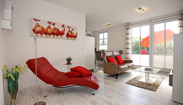 2-room apartment for 2 people + dog with balcony, only 600 m from the beach in Heiligendamm