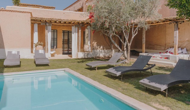 5-bedroom ethno-chic country house with pool near Marrakech in Marrakech