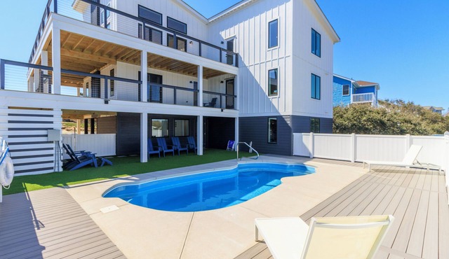 Brand new beach house in the heart of Duck NC with sunrise and sunset views! in Duck