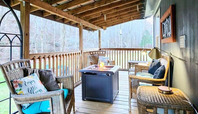 Bungalow+RV/10 acres/Stream/Sleeps6 in Ellijay