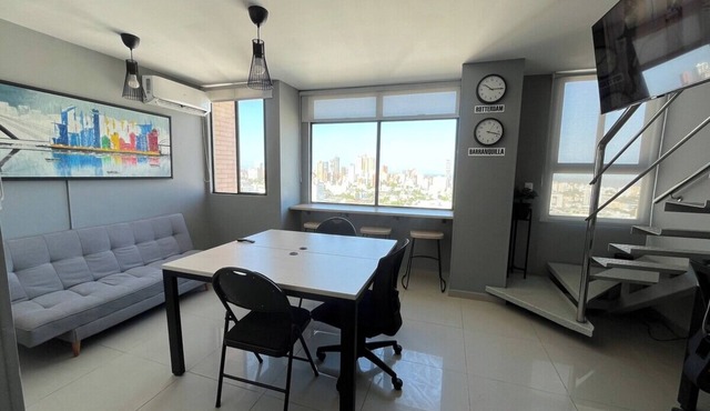 Central Modern Duplex with Panoramic View in Barranquilla