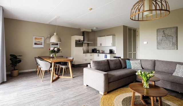 Enjoy a wonderful stay in this Wellness Apartment with private sauna with 6 people. in Midsland