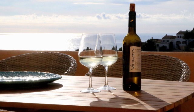 Furnished bungalow with spectacular sea view, 6+, pool in Teulada - Moraira