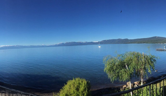 Gorgeous, sweeping views of Lake Tahoe from 3 story lake front condo! in Tahoe City