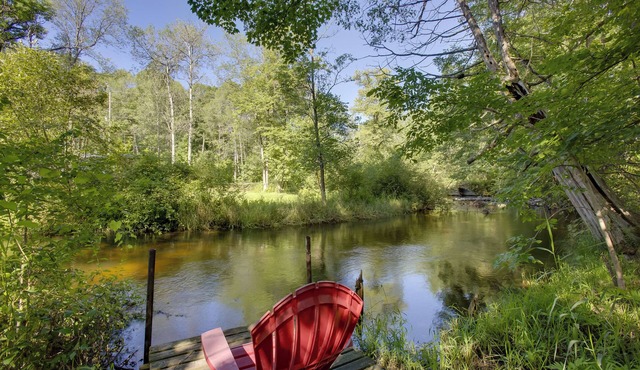 Little Manistee Riverfront Cabin w/Fire Pit! in Irons