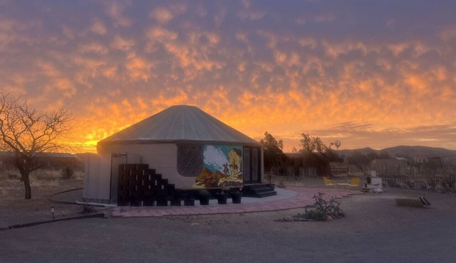 Lofted & Heated Yurt in Big Bend @ Casa Estrella in Alpine