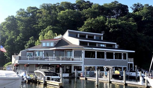 Modern Lakefront Loft with Private Deck at Eldean Shipyard near Macatawa, Michigan in Macatawa