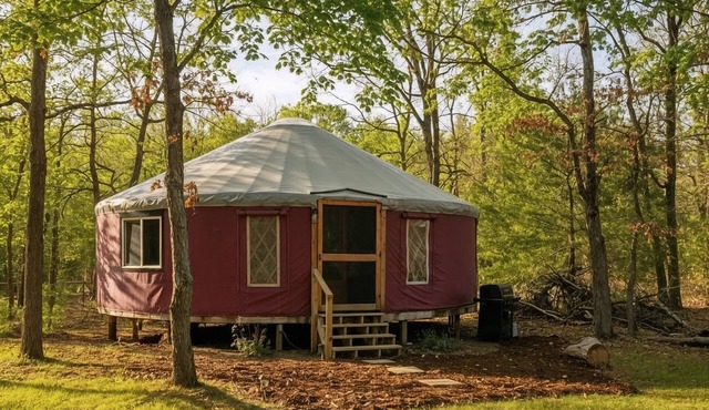 Private Luxury Yurt 20 Wooded Acres Pet-Friendly in Baldwin