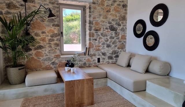 Stone build Suite with private small pool in Skiathos