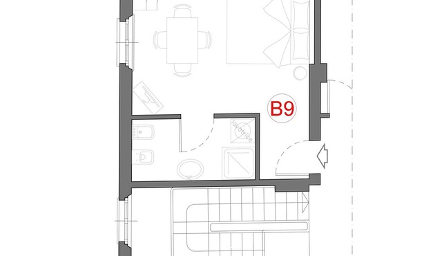 Studio apartment B9 in Modena