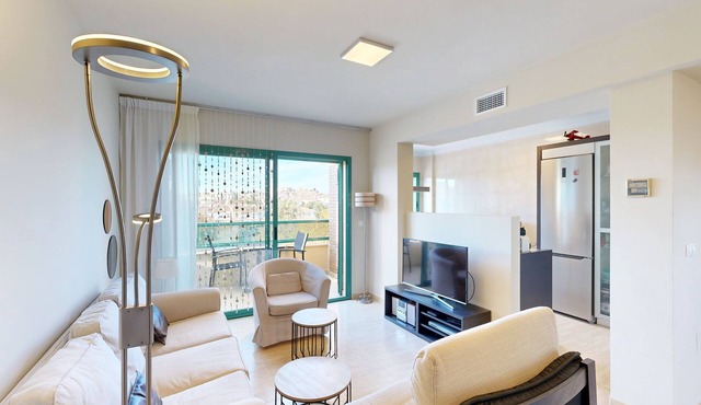 Sunny apartment 500m from the sea with 80m2 private terrace, in Torre del Mar