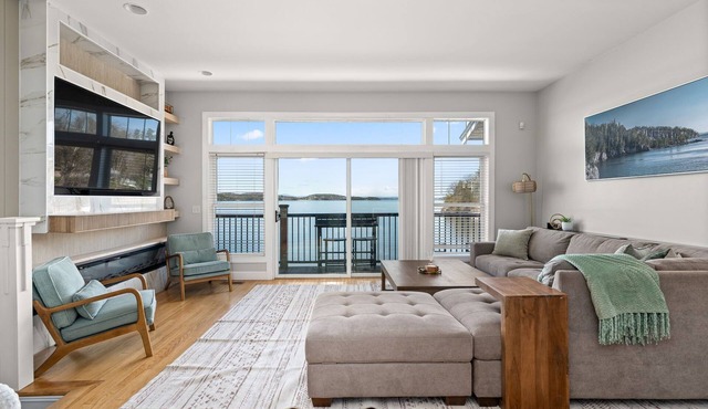 The Eastside ~ Modern Coastal Getaway w/Pool, Private Beach, Sauna and Dock in Colchester