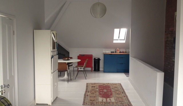 unique,New York Loft style,artistic open plan studio flat in London