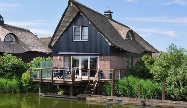 Waterfront villa with terrace in Friesland in Makkum